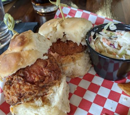 chicken biscuit sliders at libby's