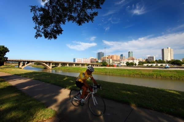 Biking the Trinity River Trails