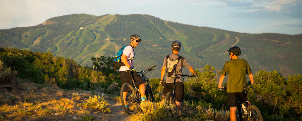 Sunset Steamboat Mountain Biking