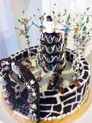 Gingerbread Christmas Tree at George Eastman Museum