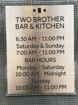 Two Brother Restaurant Sign