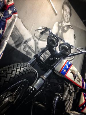 Evel Knievel Motorcycle and Suit