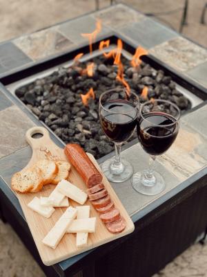 White Tail Run Winery Patio Fire & Charcuterie Board in Edgerton, KS