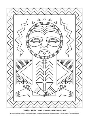 "Chinook Nation" Coloring Page