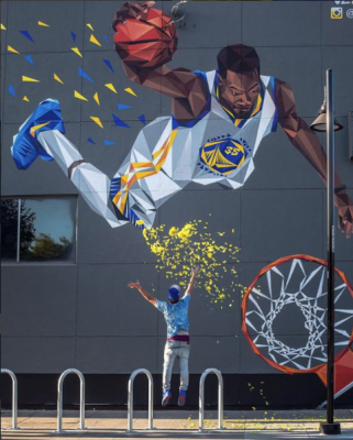 JC Ro - Kevin Durant Warriors Mural