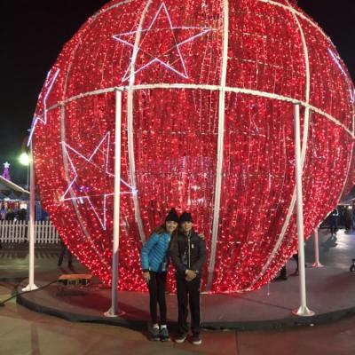 Worlds Largest Ornament at Winterfest