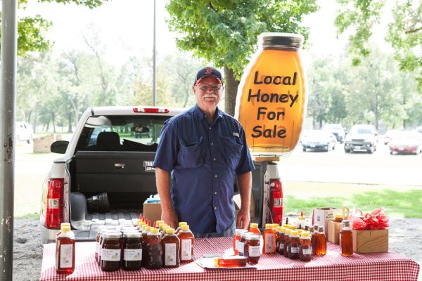 Local Honey at the Beaumont Farmer's Market