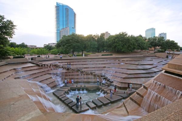 Fort Worth Water Gardens at Dusk