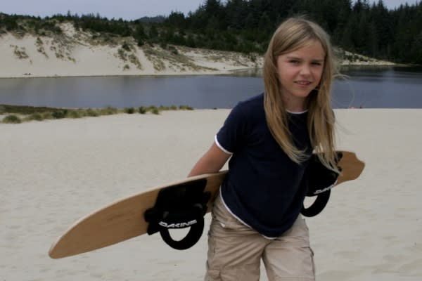 Sandboarding Child by Julia Carr