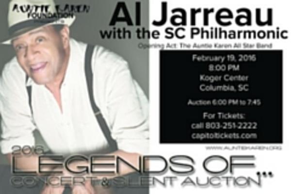 The perfect Valentine's Day gift: An evening of love featuring Al Jarreau and the SC Philharmonic at the Koger Center for the Arts.