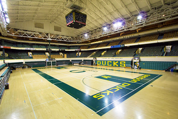 Mac Court Courtesy of University of Oregon Department of Physical Education and Recreation