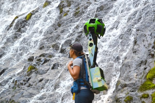 Google Trekking Diamond Creek Falls