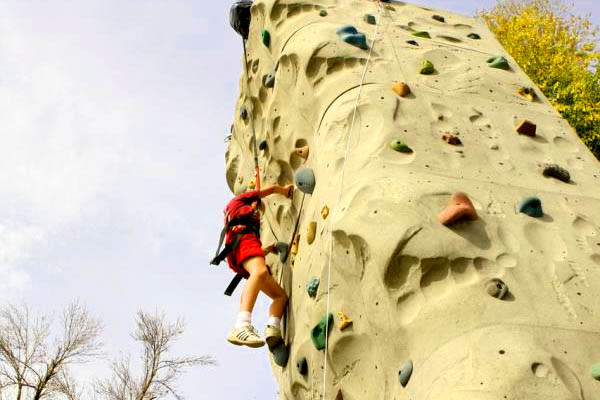 clas ropes course rock climbing