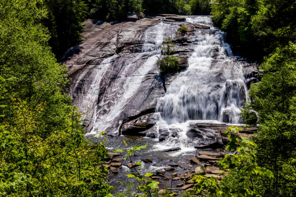 High Falls in beautiful DuPont State Forest near Asheville, NC