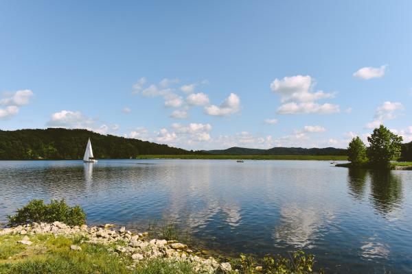 Sailboat On Deam Lake 