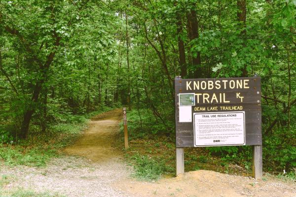 Entrance To Deam Lake Knobstone Trailhead