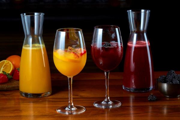 Mexican Sugar offers two flavors of Sangria: Blanca (orange) and Roja (red).