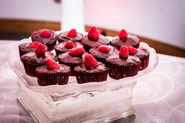 Delicious desserts by Spectra catering at Mayo Civic Center