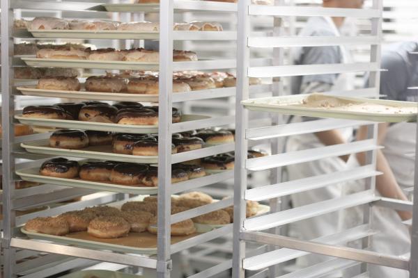 Stock donut racks