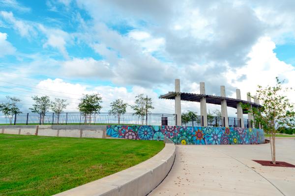 Brazos River Park Mosaic Wall  - Sugar Land, Texas