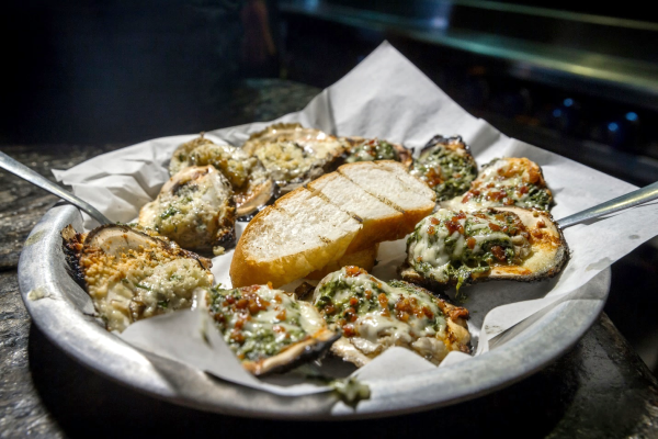 Char grilled Oysters