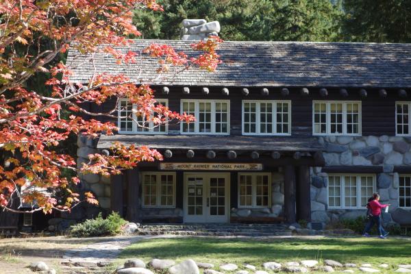 National Park Service building at Longmire at Mount Rainier National Park