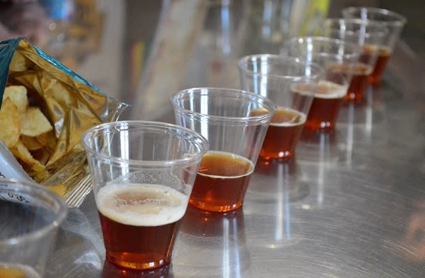 Samples at Ramblin Road Brewery