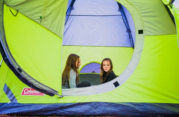 Two Kids in Tent