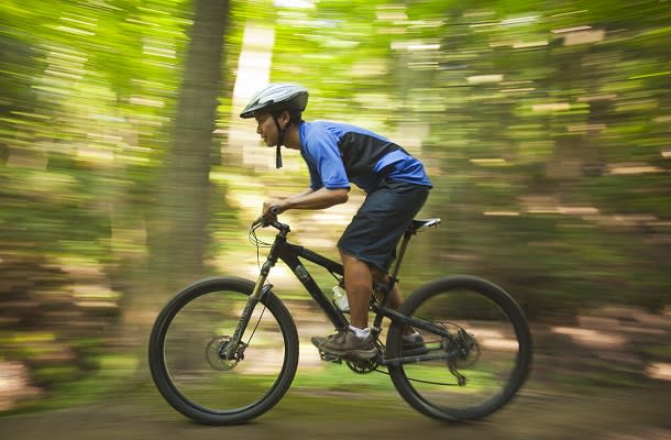 mountain biking