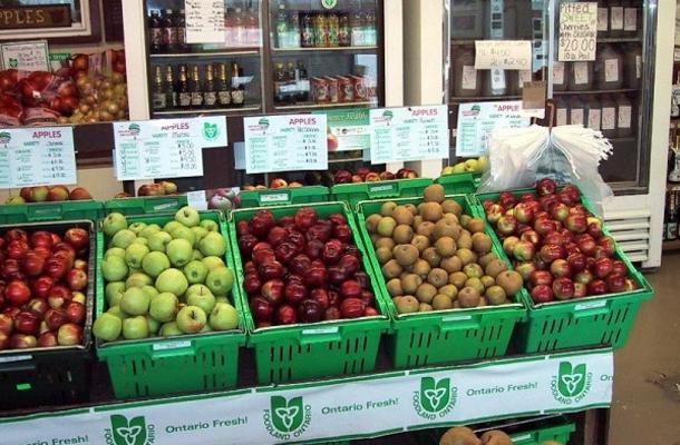 Farmers market apple