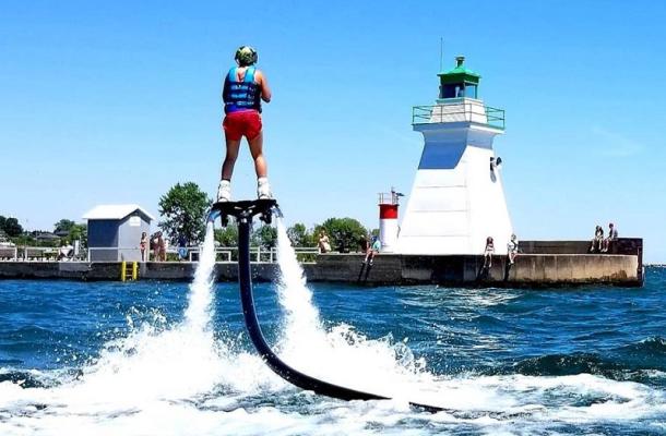 Fly boarding