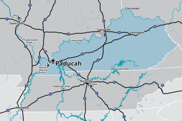 Paducah Regional Map
