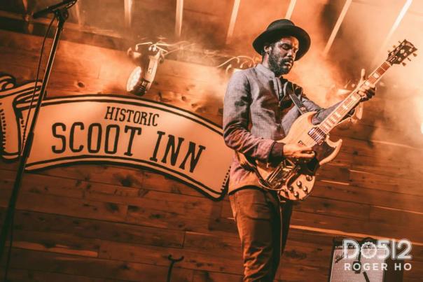 Gary Clark Jr. at Historic Scoot Inn. Photo by Roger Ho