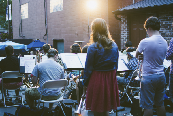 UWEC Jazz on the Outdoor Patio at The Plus in Eau Claire, Wisconsin