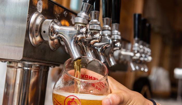 Pouring beer Pouring beer