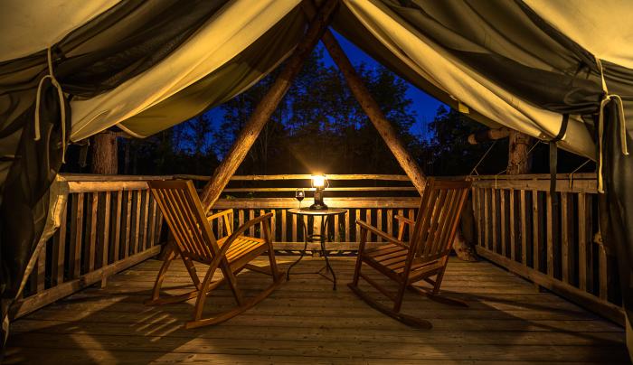 Tent Porch - Nighttime Tent Porch - Nighttime