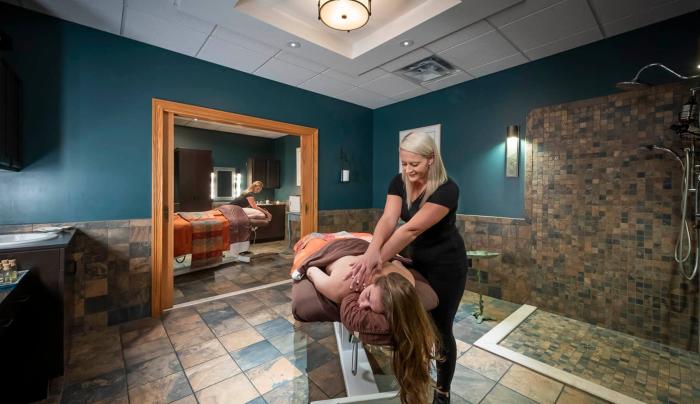 Woman getting a massage Woman getting a massage