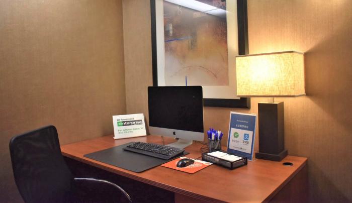 24 hour business center with brand new Mac computers and printer 24 hour business center with brand new Mac computers and printer