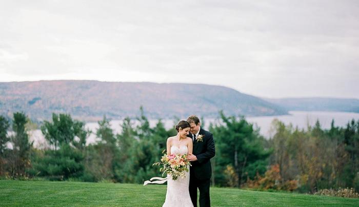 Fall Outdoor Wedding Ceremony at Bristol Harbour Fall Outdoor Wedding Ceremony at Bristol Harbour