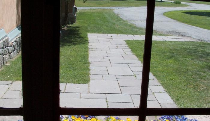 Graycliff View thru Kitchen Window Summer Graycliff View thru Kitchen Window Summer