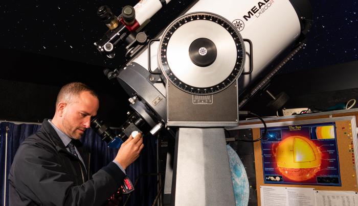 Dave at the Telescope Dave at the Telescope