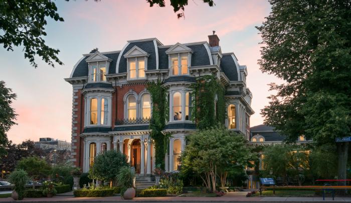 The Mansion on Delaware Avenue at Twilight The Mansion on Delaware Avenue at Twilight