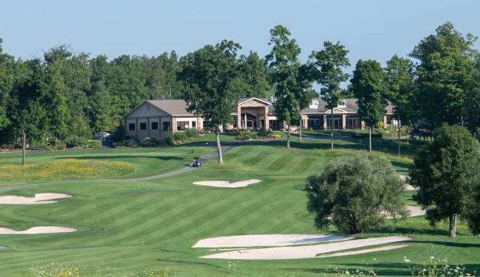 Scenic view of Ravenwood's beautiful golf course in Victor Scenic view of Ravenwood's beautiful golf course in Victor