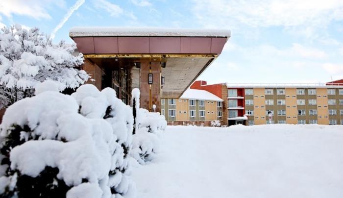 Main Entrance During the Winter Season Main Entrance During the Winter Season