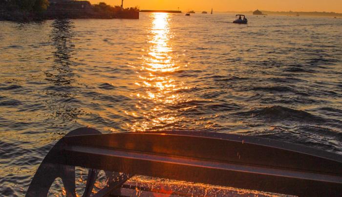 Buffalo Pedal Tours- enjoy watching the sunset from our cycleboat Buffalo Pedal Tours- enjoy watching the sunset from our cycleboat