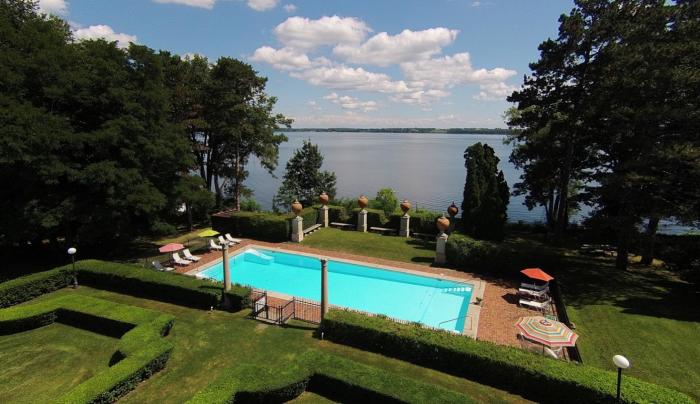 Photo of the Pool overlooking Seneca lake at Geneva on the Lake Photo of the Pool overlooking Seneca lake at Geneva on the Lake