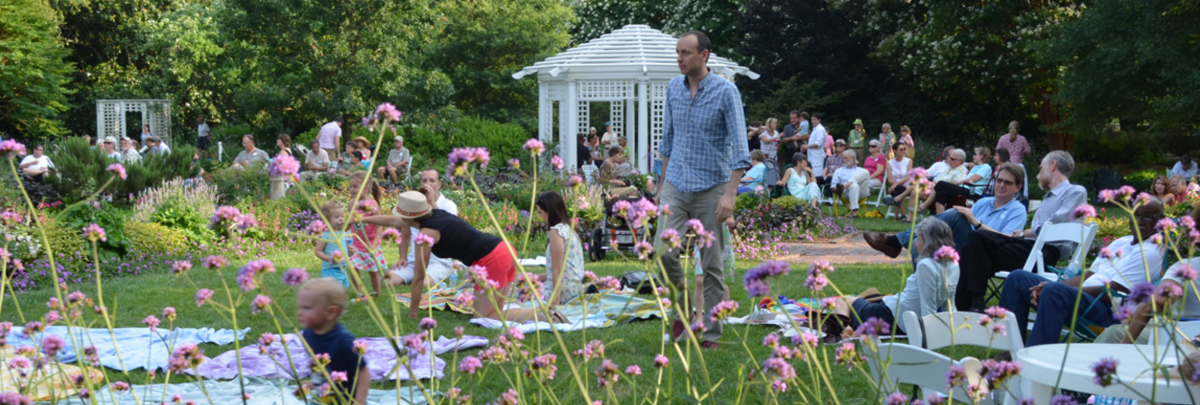 People Enjoying Lewis Ginter Flowers After 5 In Richmond, VA