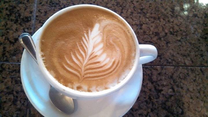 Latte at Carpe Diem in Lafayette, LA