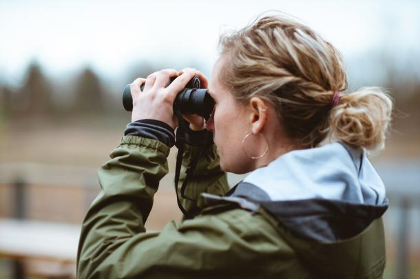 Woman Birding