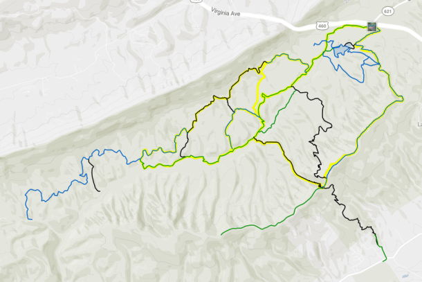 Pandapas Pond Trail Map